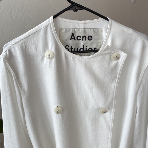 Acne Studio white Trench Size 36 - Picture 4 of 8